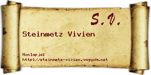 Steinmetz Vivien névjegykártya